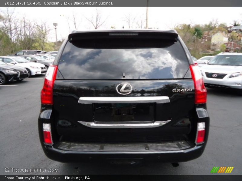 Obsidian Black / Black/Auburn Bubinga 2012 Lexus GX 460