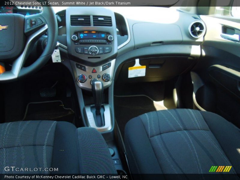 Summit White / Jet Black/Dark Titanium 2012 Chevrolet Sonic LT Sedan
