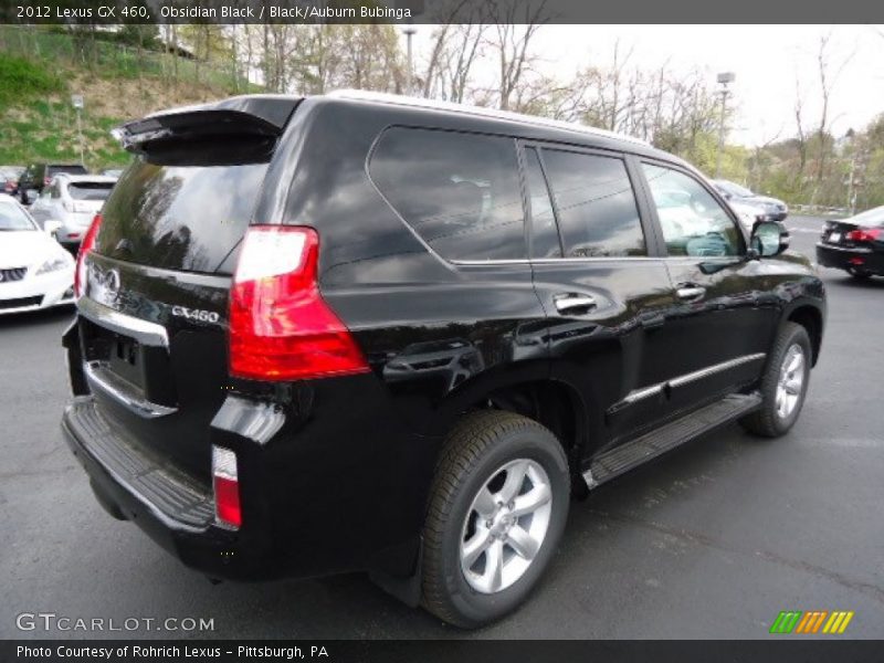 Obsidian Black / Black/Auburn Bubinga 2012 Lexus GX 460