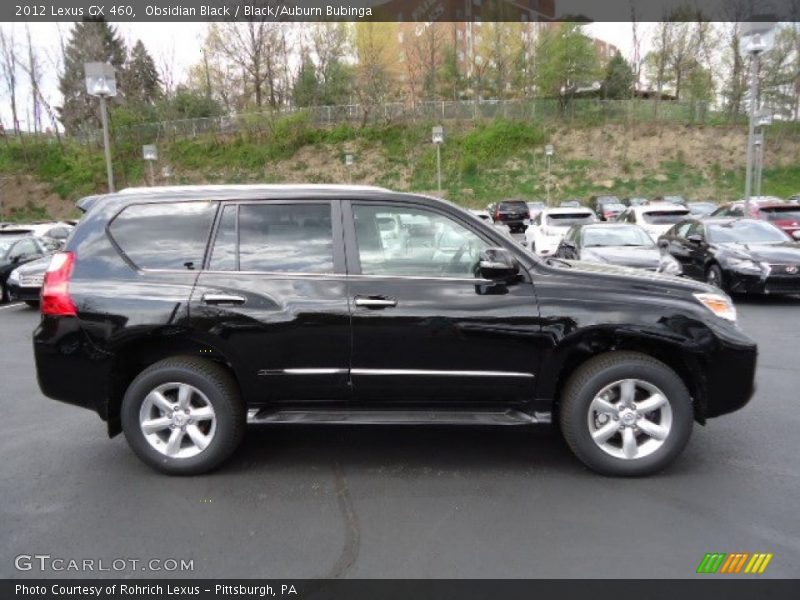 Obsidian Black / Black/Auburn Bubinga 2012 Lexus GX 460