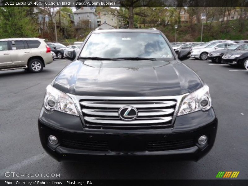Obsidian Black / Black/Auburn Bubinga 2012 Lexus GX 460