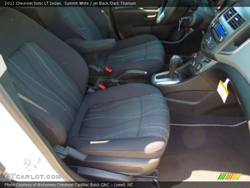 Summit White / Jet Black/Dark Titanium 2012 Chevrolet Sonic LT Sedan