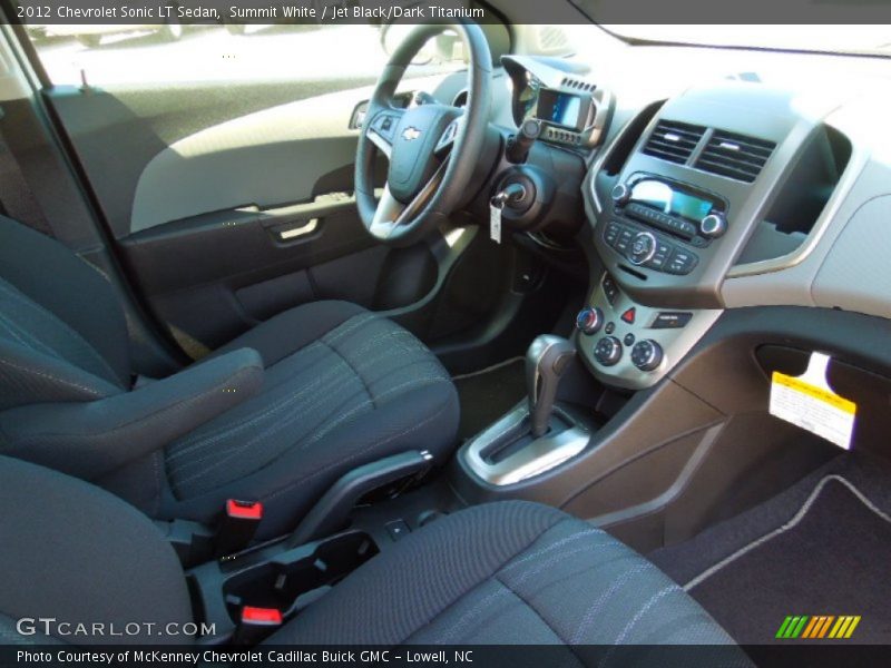 Summit White / Jet Black/Dark Titanium 2012 Chevrolet Sonic LT Sedan