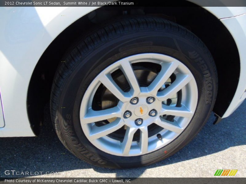 Summit White / Jet Black/Dark Titanium 2012 Chevrolet Sonic LT Sedan