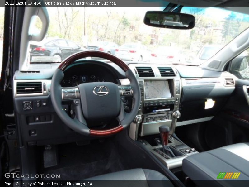 Obsidian Black / Black/Auburn Bubinga 2012 Lexus GX 460