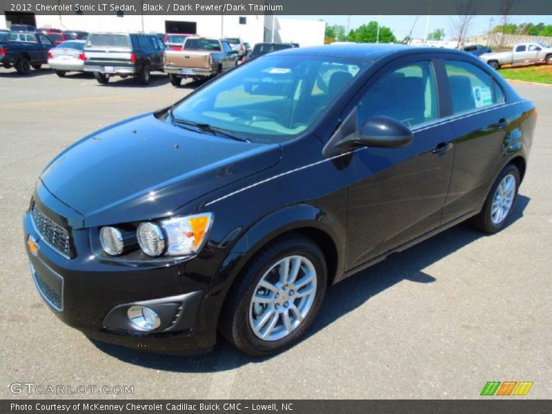 Black / Dark Pewter/Dark Titanium 2012 Chevrolet Sonic LT Sedan