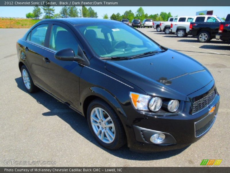Black / Dark Pewter/Dark Titanium 2012 Chevrolet Sonic LT Sedan