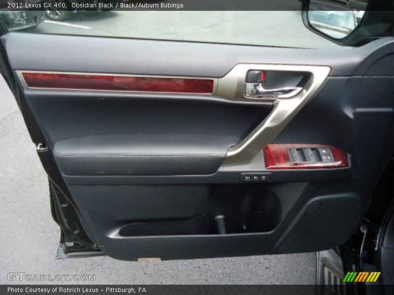 Obsidian Black / Black/Auburn Bubinga 2012 Lexus GX 460