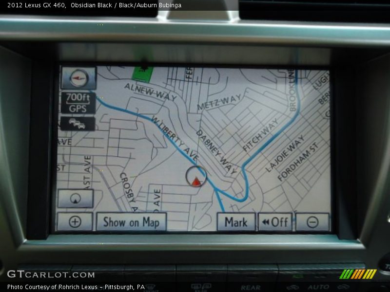 Obsidian Black / Black/Auburn Bubinga 2012 Lexus GX 460