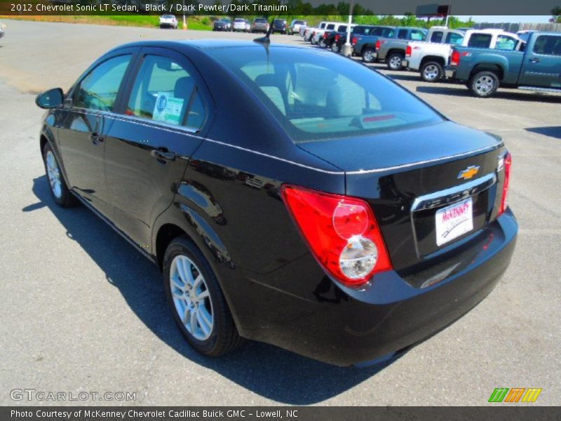 Black / Dark Pewter/Dark Titanium 2012 Chevrolet Sonic LT Sedan