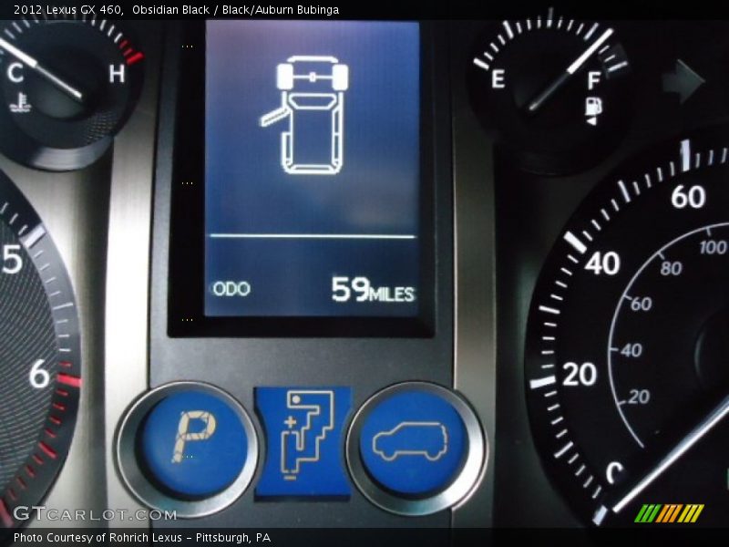 Obsidian Black / Black/Auburn Bubinga 2012 Lexus GX 460