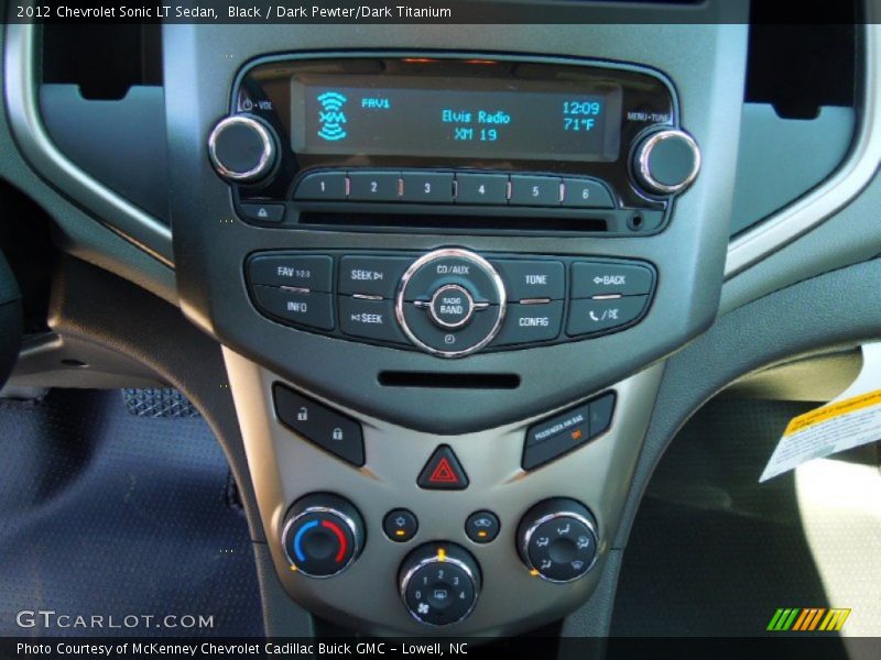 Black / Dark Pewter/Dark Titanium 2012 Chevrolet Sonic LT Sedan