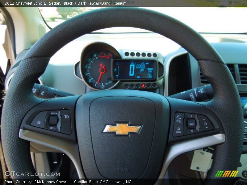 Black / Dark Pewter/Dark Titanium 2012 Chevrolet Sonic LT Sedan