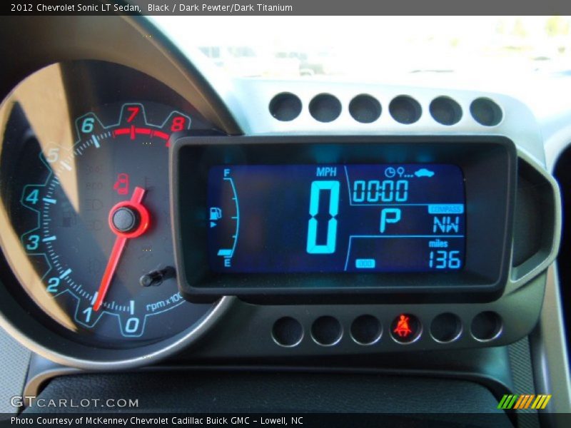 Black / Dark Pewter/Dark Titanium 2012 Chevrolet Sonic LT Sedan