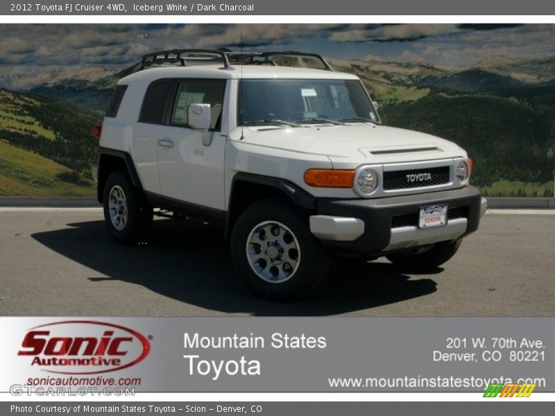 Iceberg White / Dark Charcoal 2012 Toyota FJ Cruiser 4WD