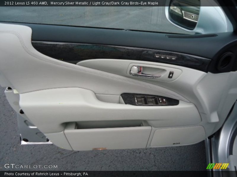 Mercury Silver Metallic / Light Gray/Dark Gray Birds-Eye Maple 2012 Lexus LS 460 AWD