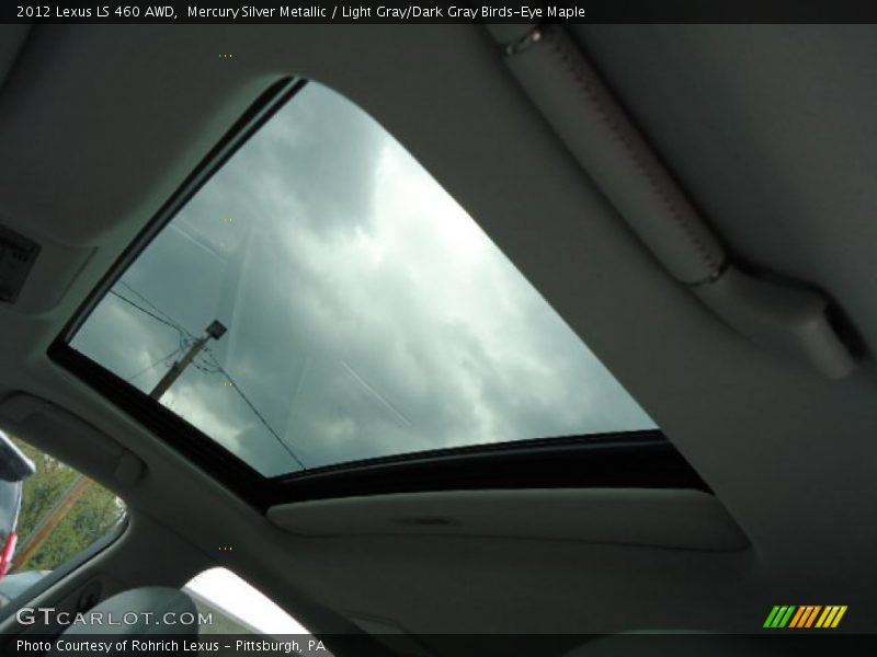 Mercury Silver Metallic / Light Gray/Dark Gray Birds-Eye Maple 2012 Lexus LS 460 AWD