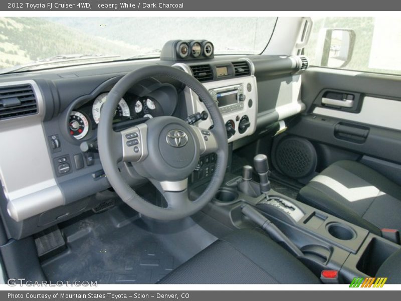 Iceberg White / Dark Charcoal 2012 Toyota FJ Cruiser 4WD