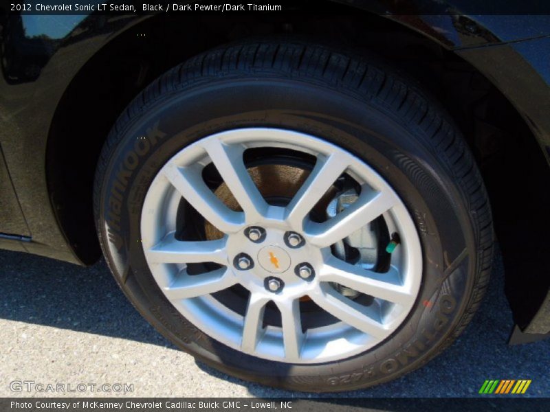 Black / Dark Pewter/Dark Titanium 2012 Chevrolet Sonic LT Sedan