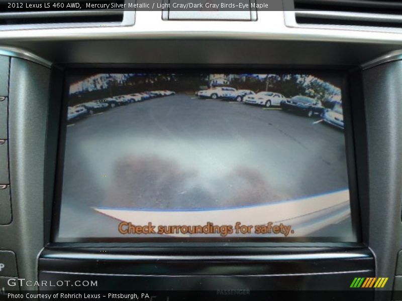Mercury Silver Metallic / Light Gray/Dark Gray Birds-Eye Maple 2012 Lexus LS 460 AWD