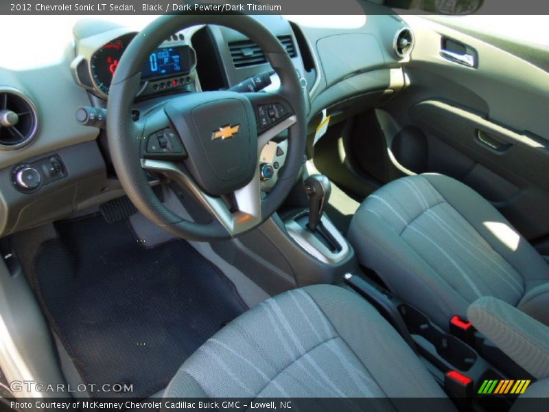 Black / Dark Pewter/Dark Titanium 2012 Chevrolet Sonic LT Sedan