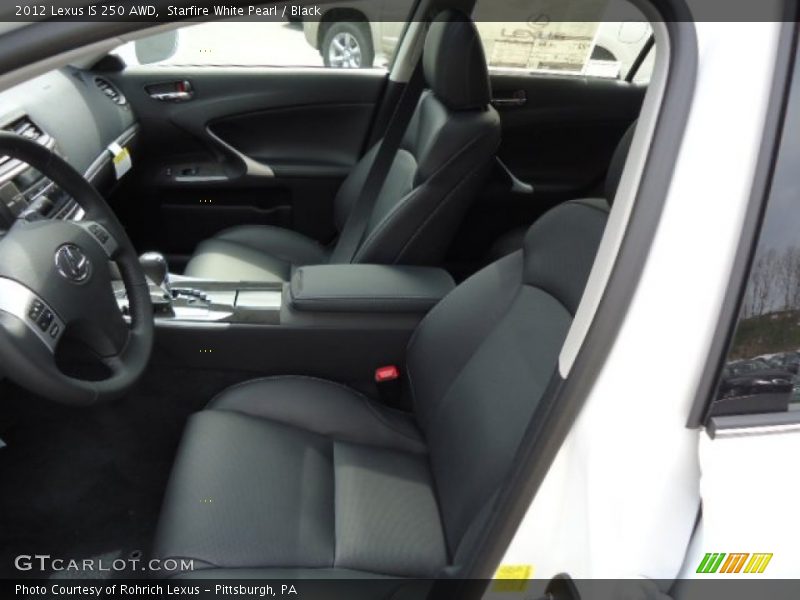 Starfire White Pearl / Black 2012 Lexus IS 250 AWD