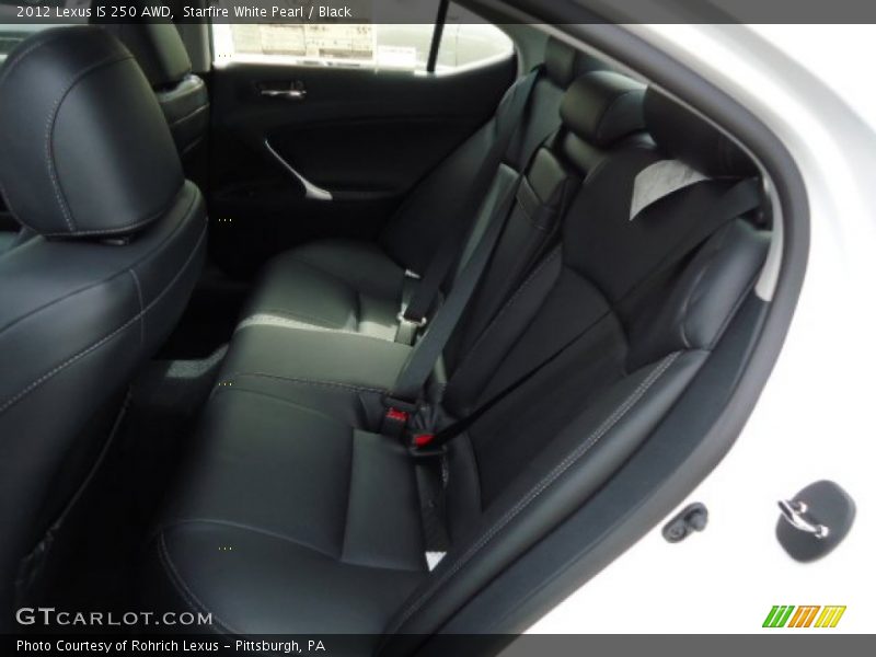 Starfire White Pearl / Black 2012 Lexus IS 250 AWD