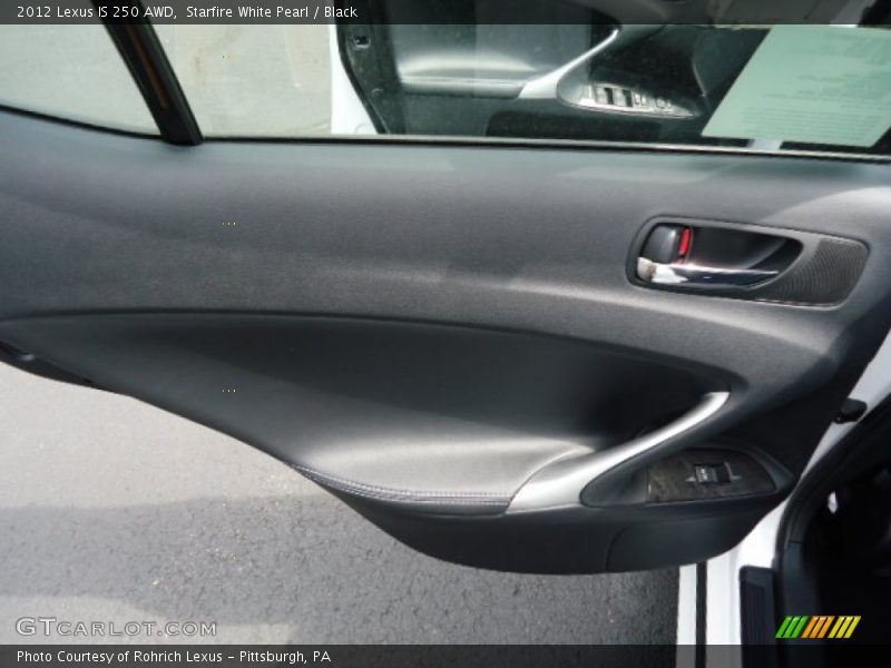 Starfire White Pearl / Black 2012 Lexus IS 250 AWD