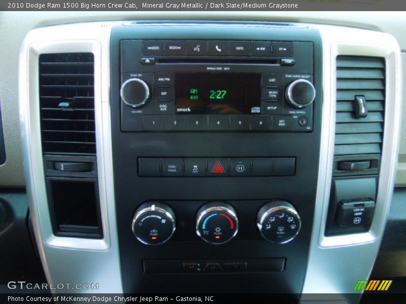 Mineral Gray Metallic / Dark Slate/Medium Graystone 2010 Dodge Ram 1500 Big Horn Crew Cab