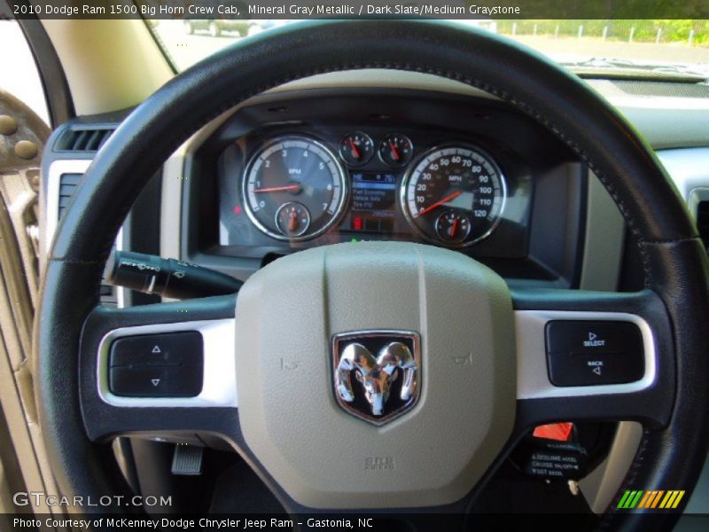 Mineral Gray Metallic / Dark Slate/Medium Graystone 2010 Dodge Ram 1500 Big Horn Crew Cab