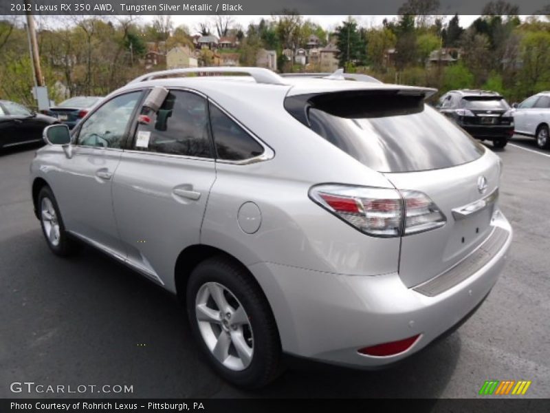 Tungsten Silver Metallic / Black 2012 Lexus RX 350 AWD