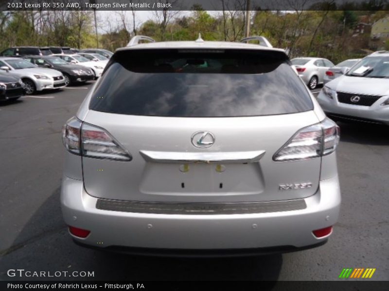 Tungsten Silver Metallic / Black 2012 Lexus RX 350 AWD