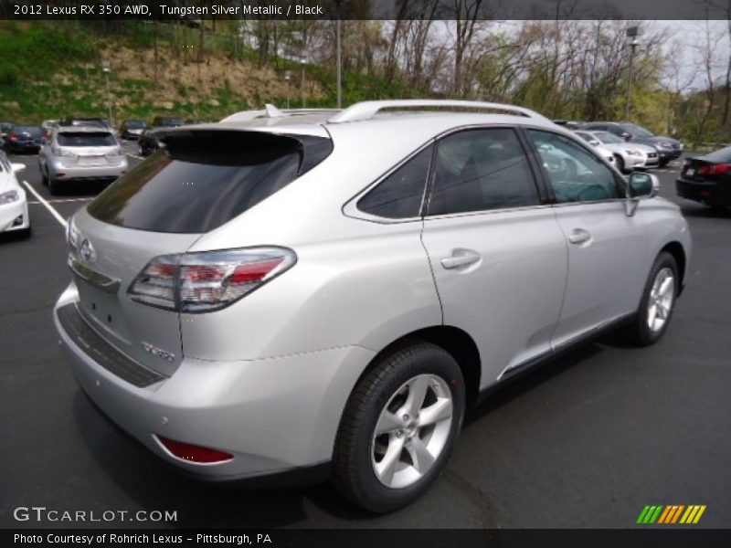 Tungsten Silver Metallic / Black 2012 Lexus RX 350 AWD