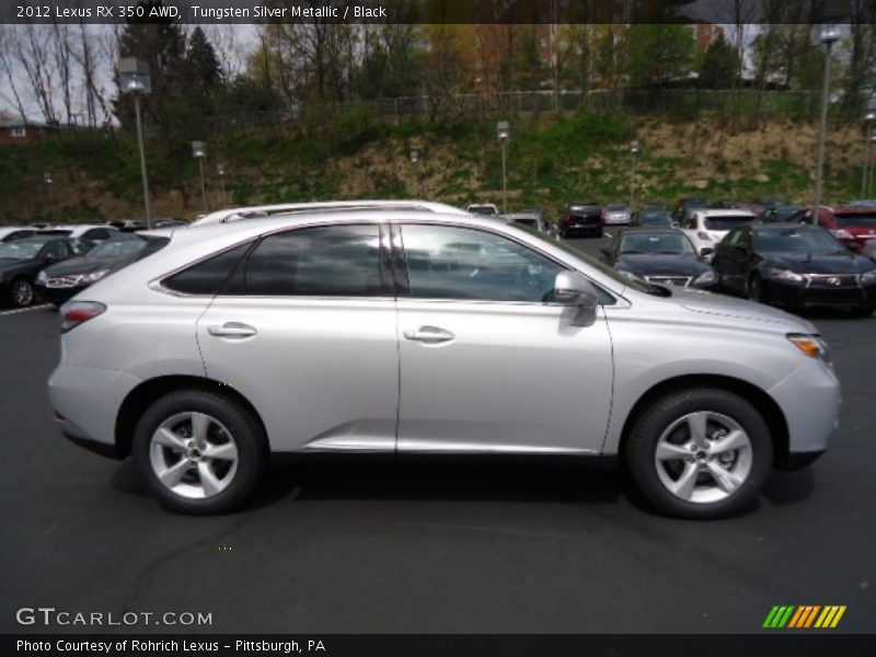 Tungsten Silver Metallic / Black 2012 Lexus RX 350 AWD