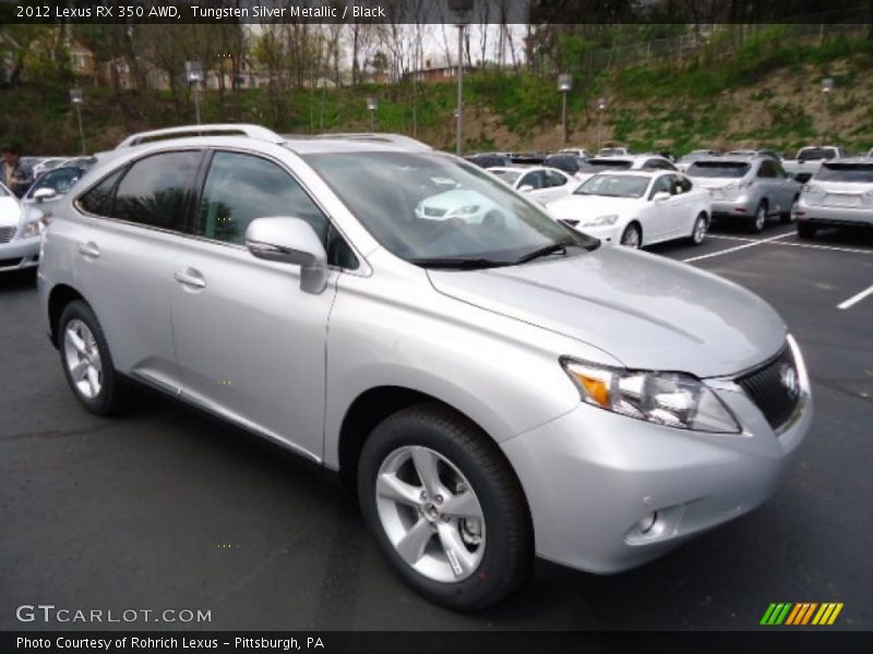 Tungsten Silver Metallic / Black 2012 Lexus RX 350 AWD