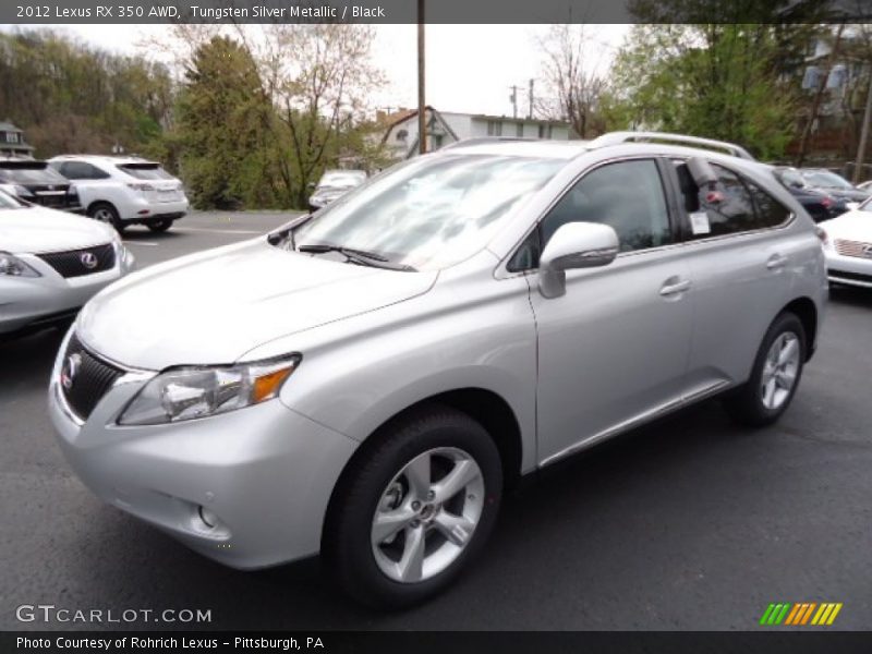 Tungsten Silver Metallic / Black 2012 Lexus RX 350 AWD