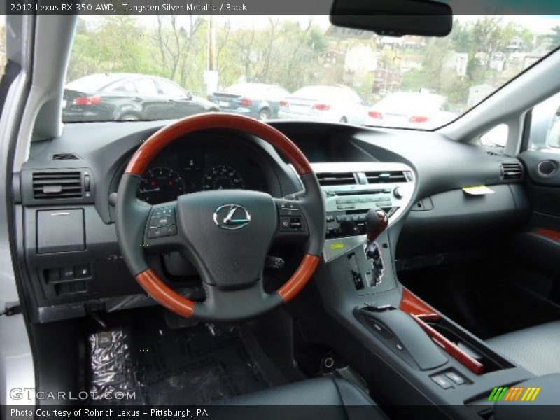 Tungsten Silver Metallic / Black 2012 Lexus RX 350 AWD