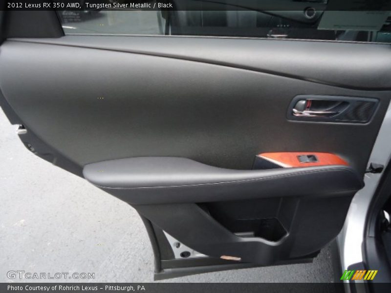 Tungsten Silver Metallic / Black 2012 Lexus RX 350 AWD