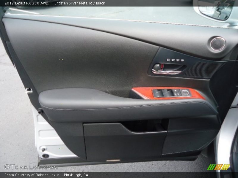 Tungsten Silver Metallic / Black 2012 Lexus RX 350 AWD