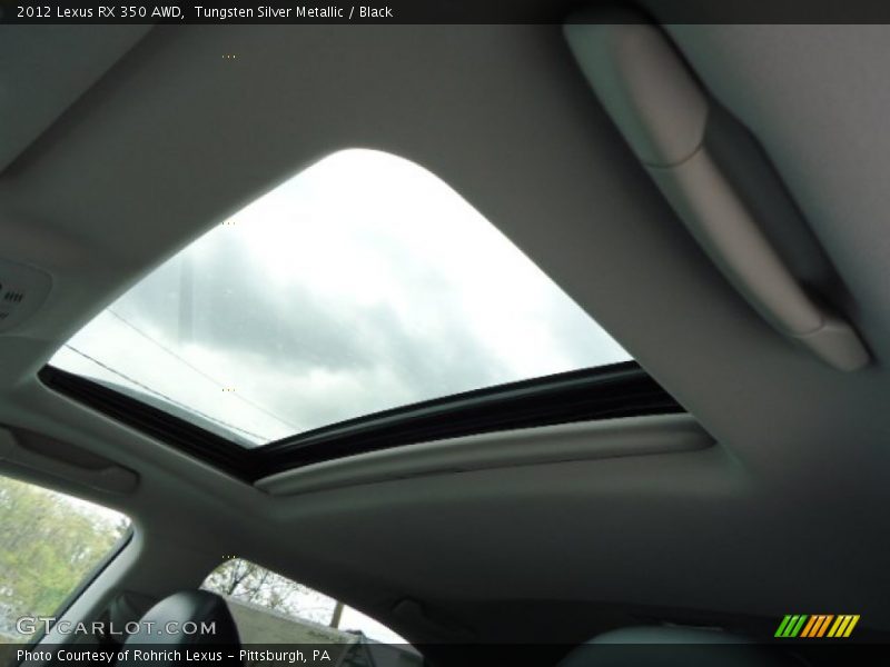 Tungsten Silver Metallic / Black 2012 Lexus RX 350 AWD