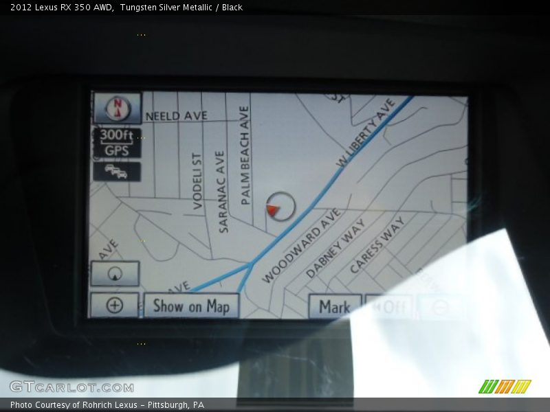 Tungsten Silver Metallic / Black 2012 Lexus RX 350 AWD