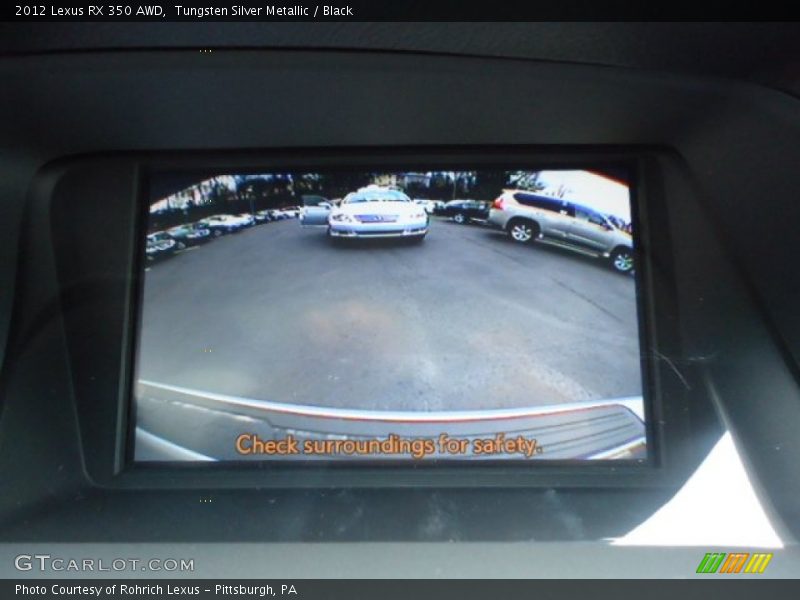 Tungsten Silver Metallic / Black 2012 Lexus RX 350 AWD