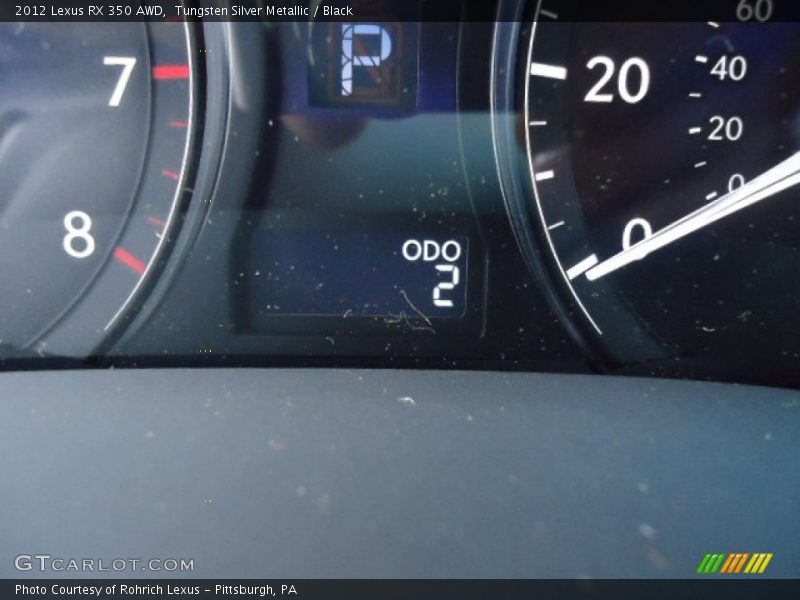 Tungsten Silver Metallic / Black 2012 Lexus RX 350 AWD