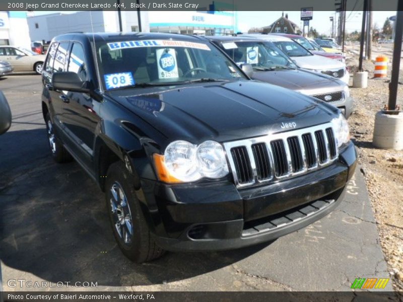 Black / Dark Slate Gray 2008 Jeep Grand Cherokee Laredo 4x4