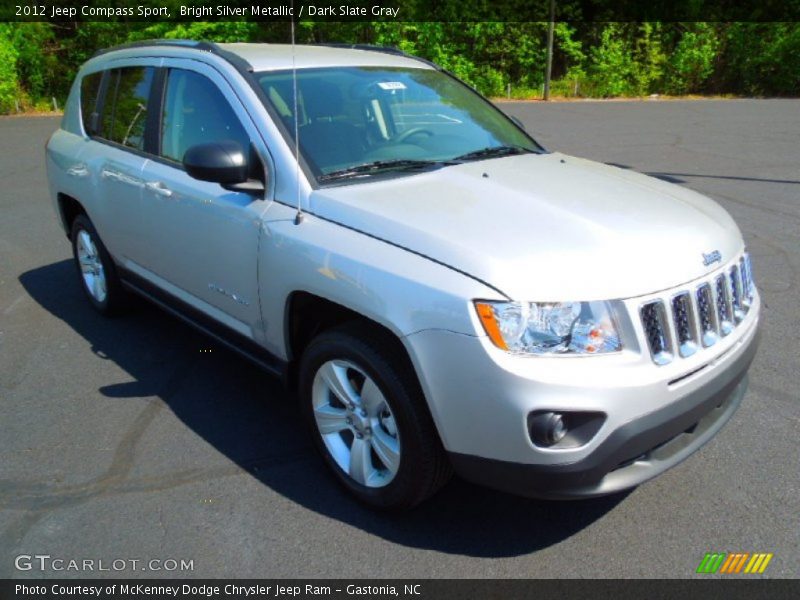 Bright Silver Metallic / Dark Slate Gray 2012 Jeep Compass Sport