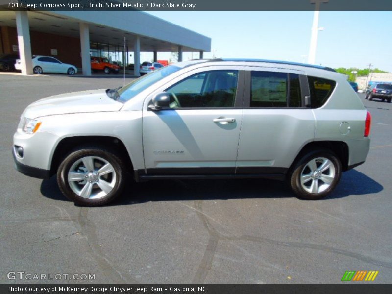Bright Silver Metallic / Dark Slate Gray 2012 Jeep Compass Sport
