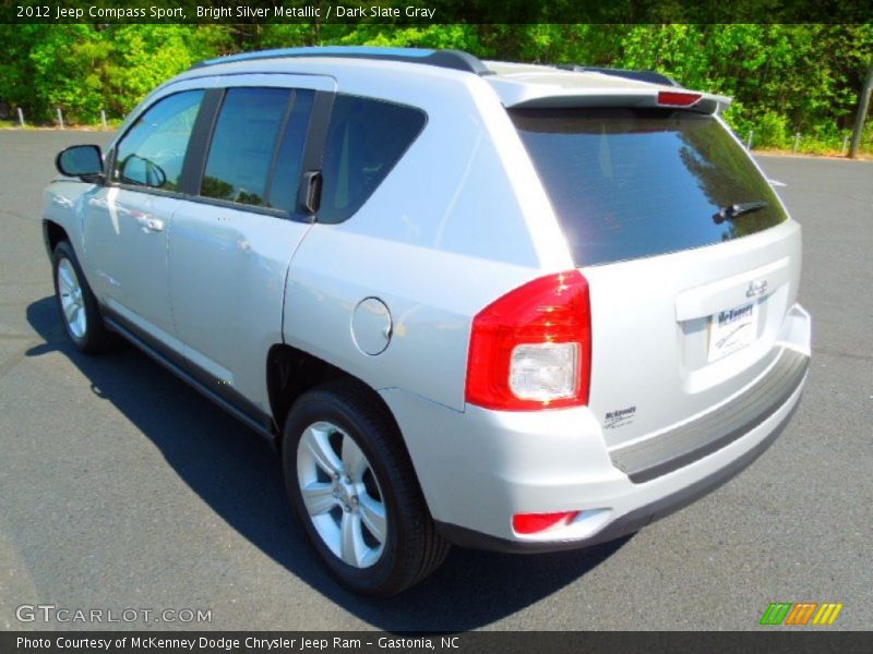 Bright Silver Metallic / Dark Slate Gray 2012 Jeep Compass Sport
