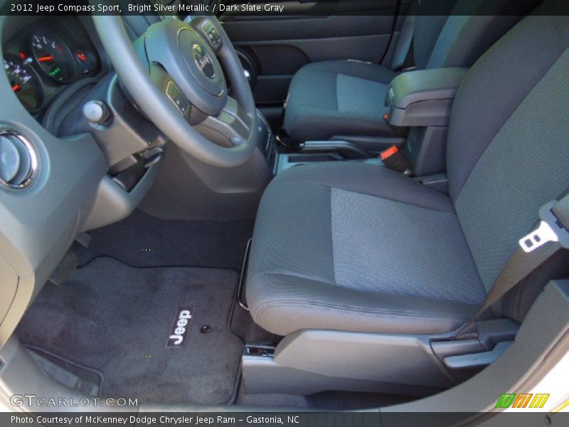 Bright Silver Metallic / Dark Slate Gray 2012 Jeep Compass Sport