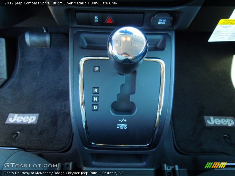 Bright Silver Metallic / Dark Slate Gray 2012 Jeep Compass Sport