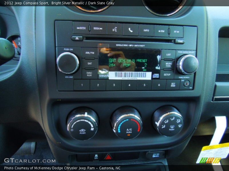 Bright Silver Metallic / Dark Slate Gray 2012 Jeep Compass Sport